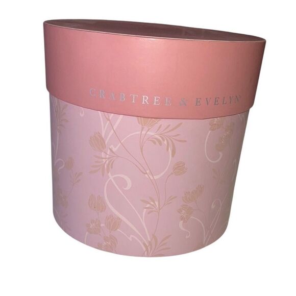 Crabtree & Evelyn Pink Floral Round Hat Gift Box - Picture 1 of 8